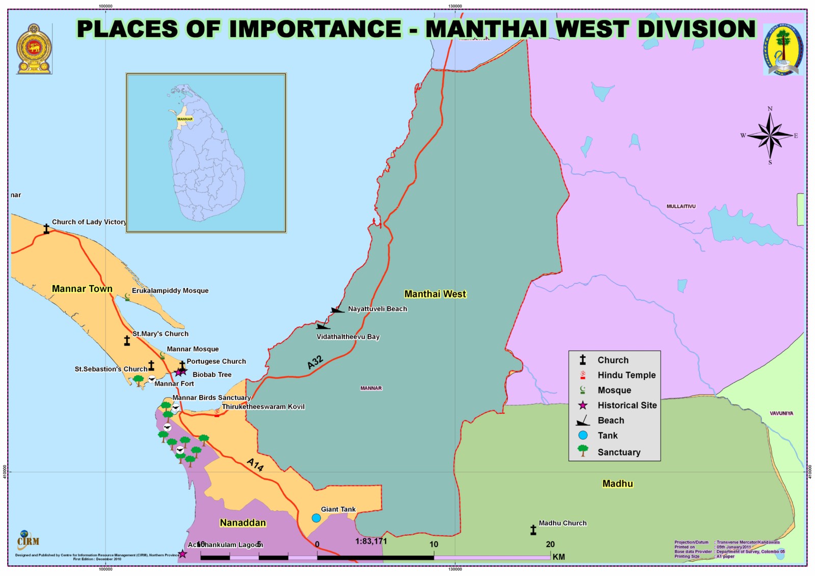 Places of Importance Mannar District - CIRM