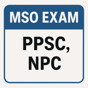 Open Competitive Examination for Recruitment to Grade III of the Management Service Officer Post