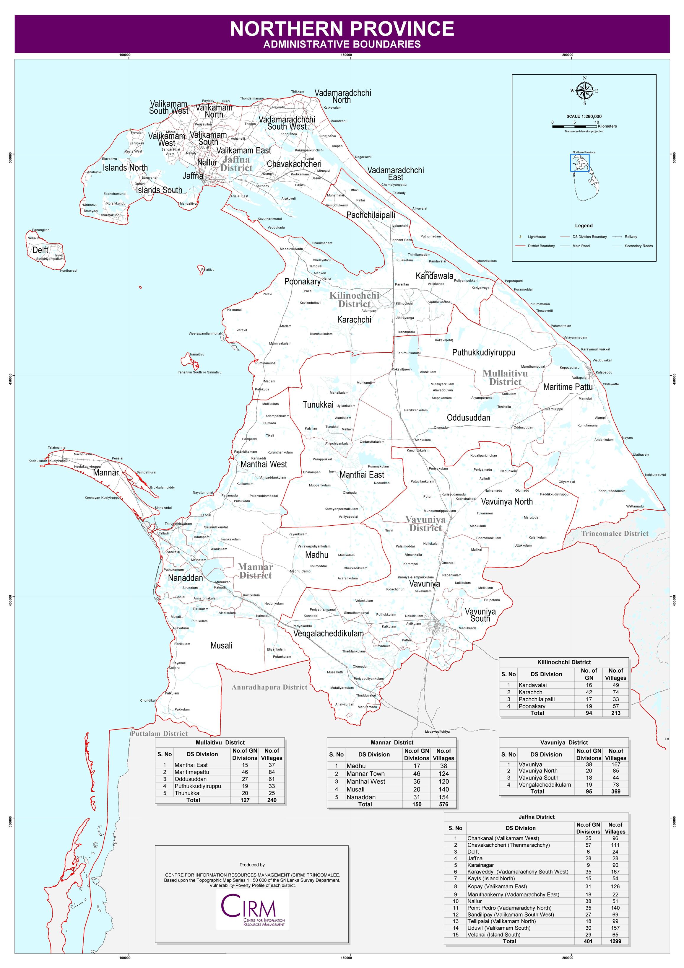 Pudukuduirippu Sri Lanka Map Maps Of Province, Districts And Ds Divisions – Northern Provincial Council, Sri  Lanka